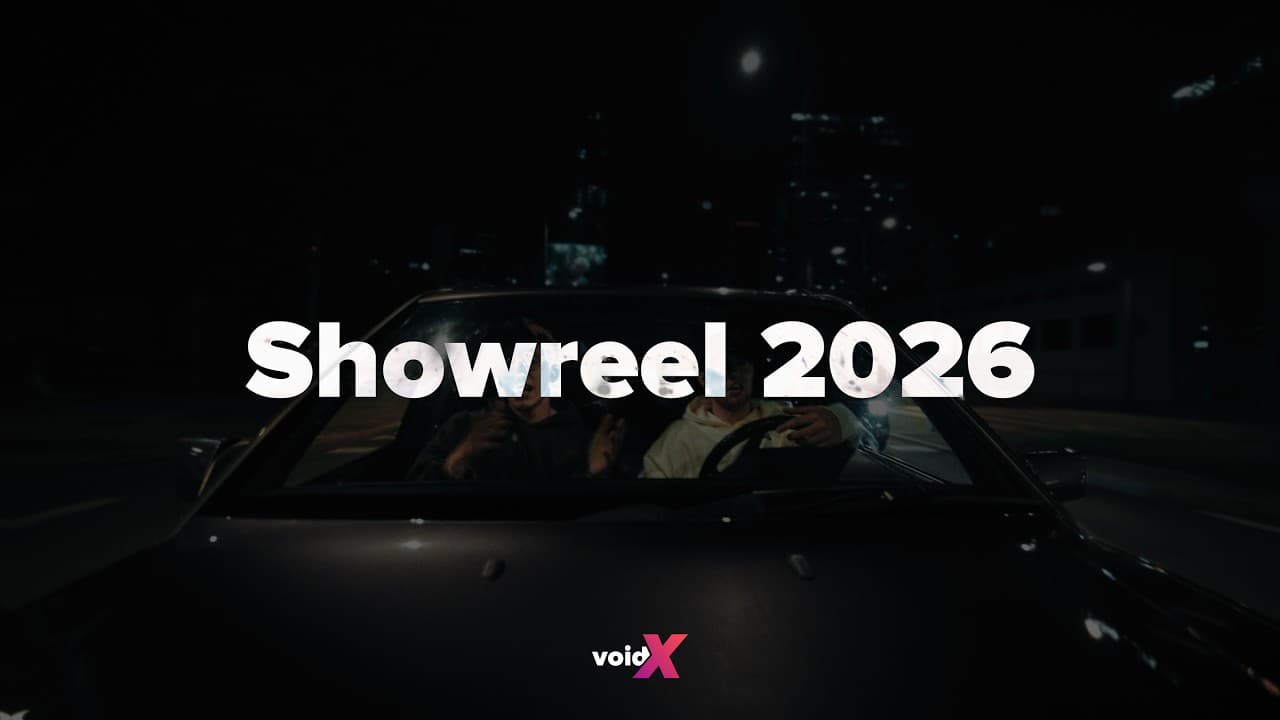 Kadr z showreela voidX: produkcja wideo, eventów i teledysków dla marek